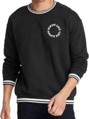 Goodfellow & Co Always Love Black Sweatshirt Collegiate Men’s-XXL or Women’s-3XL